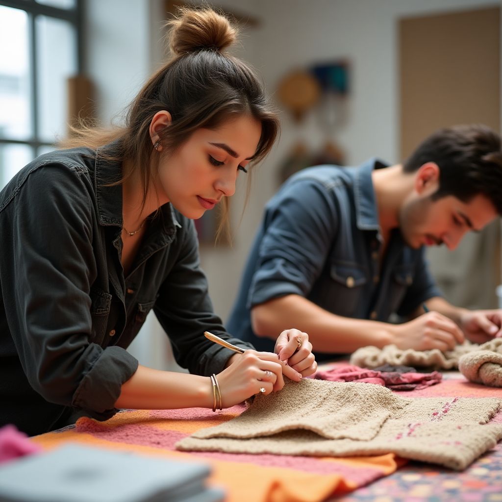 Taller de diseño de moda con textiles argentinos